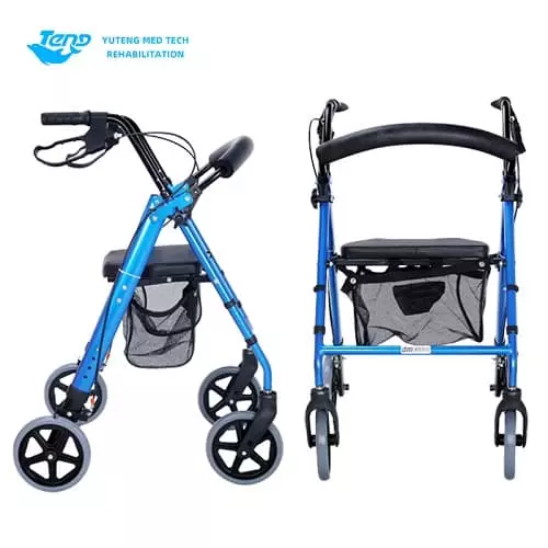 aluminum rollator with seat