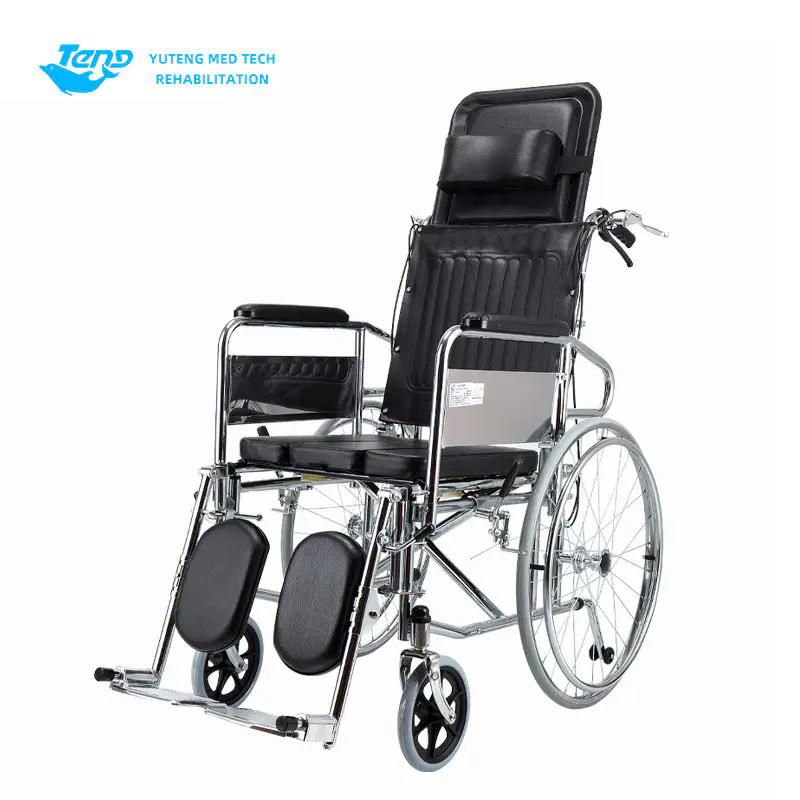 High-Back Commode Wheelchair